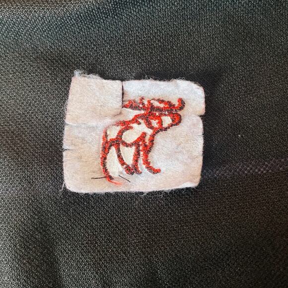 Abercrombie & Fitch Black Multicolored Stripe Muscle Collared Polo Shirt Top | M - Picture 5 of 11